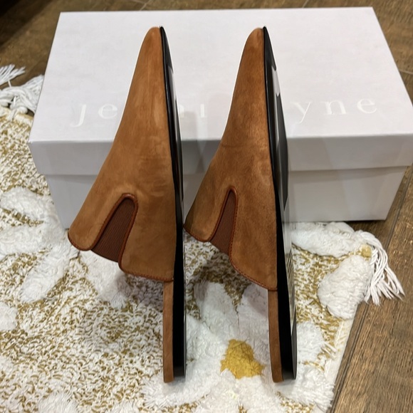 Jenni Kayne NIB never worn size 37. Suede mules in color saddle - Picture 5 of 7